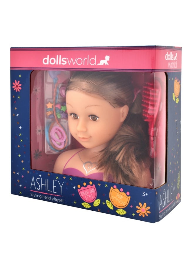 Styling Head Ashely - Brunette from Peterkin gift for kids of Age above 3 years
