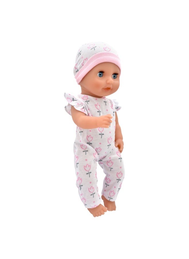Baby Tinkles 15 inch Drink & With et Doll Sleeping Eyes Deluxe Outfit from Peterkin gift for kids of Age above 18 months