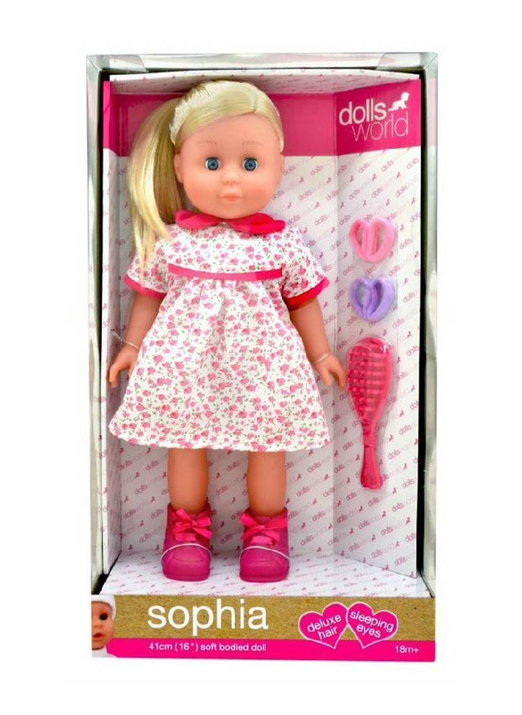 Sophia 41Cm(16In) Soft Doll W/Dlx Hair