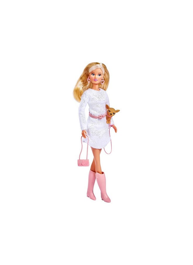 I Love Steffi Love Doll, Chic Walk, Accessories Include, Steffi, 1 Dog And 1 Handbag, Great For Imaginative Play, For Ages 3 And Up