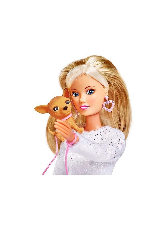 I Love Steffi Love Doll, Chic Walk, Accessories Include, Steffi, 1 Dog And 1 Handbag, Great For Imaginative Play, For Ages 3 And Up