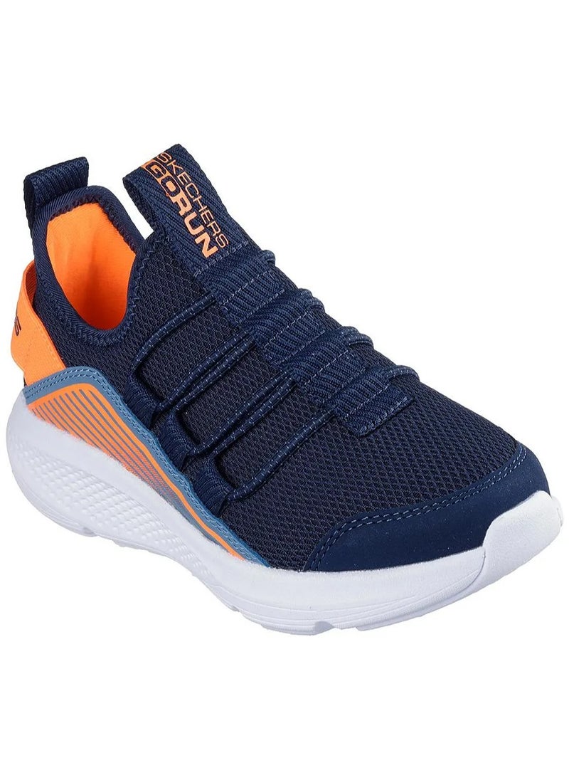 Skechers GO RUN Elevate Slip On Shoes - Navy & Orange