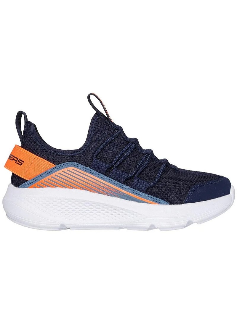 Skechers GO RUN Elevate Slip On Shoes - Navy & Orange