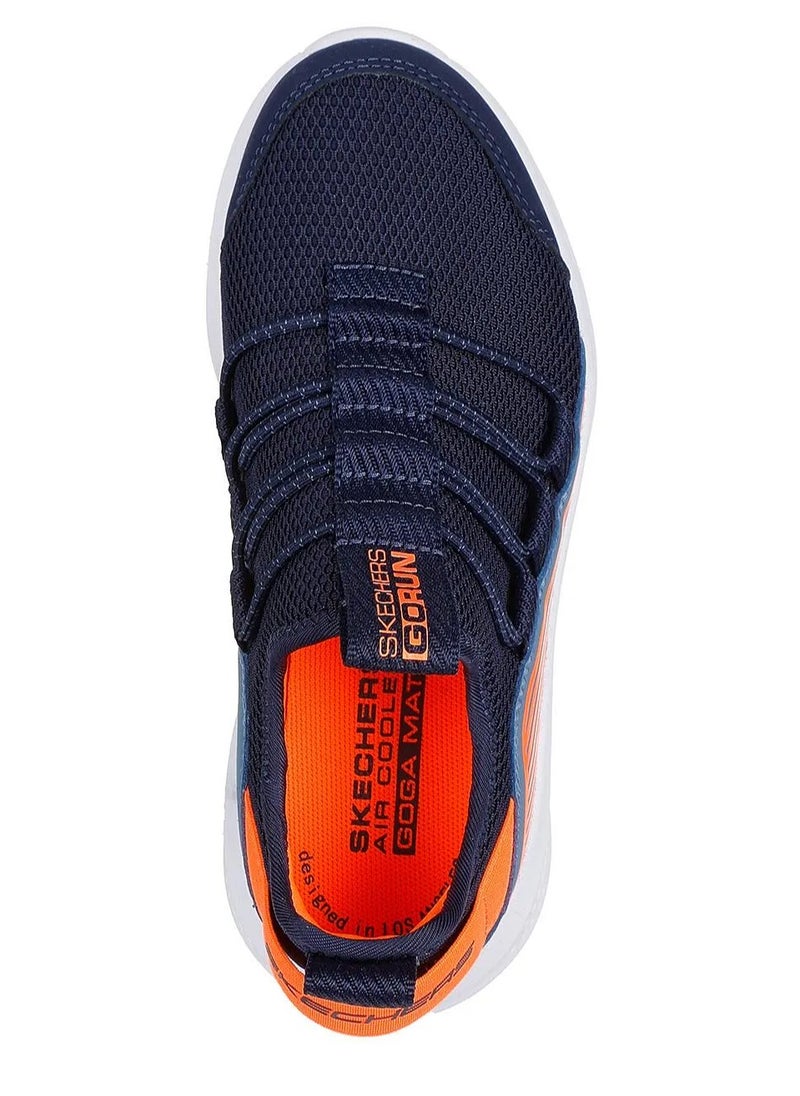 Skechers GO RUN Elevate Slip On Shoes - Navy & Orange