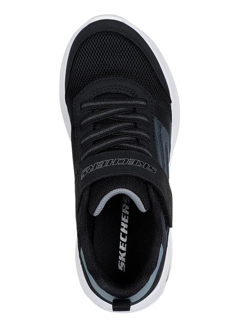 Skechers Bounder Tech Velcro Closure Shoes - Black & Charcoal