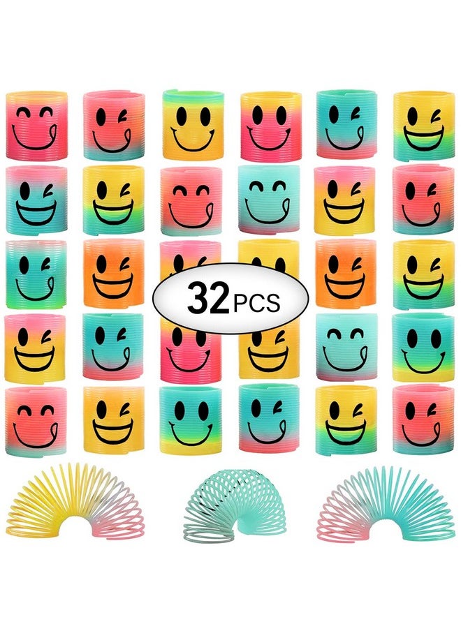 32 Pcs Mini Spring Party Favors For Kids 3-5 4-8, Goodie Bags Stuffers For Birthday Party, Classroom Prizes Kids Prizes, Small Bulk Toys Gifts (4 Smile)