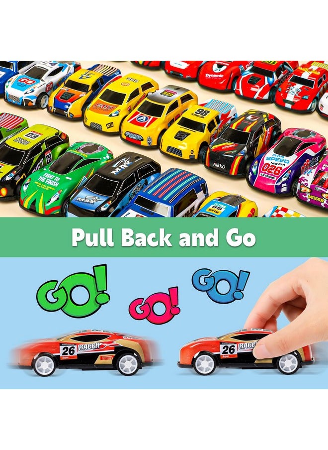 30 Pcs Pull Back Cars Party Favors For Kids 4-8 8-12, Mini Vehicles Toy Bulk, Party Favor Race Cars Toys, Goodie Bag Stuffers For Birthday Party