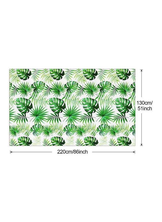 Hawaii Palm Leaves Tablecloths For Hawaiian Party Decoration, 4Pcs Hawaii Luau Disposable Table Cloths Plastic Rectangular Aloha Tropical Table Covers For Safari Jungle Baby Shower Birthday Party