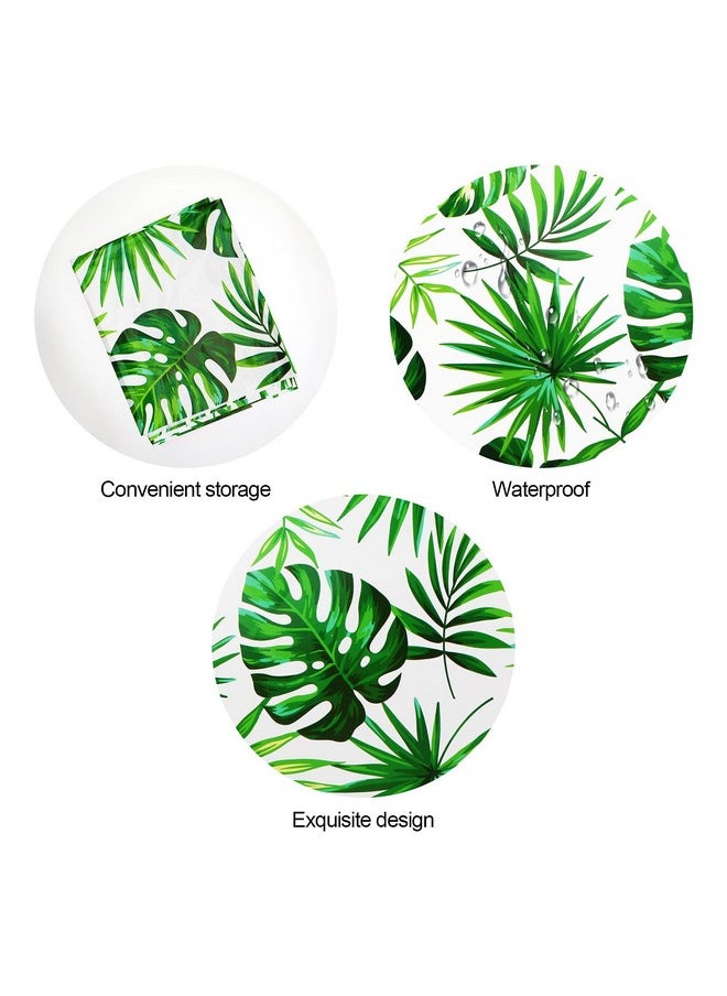 Hawaii Palm Leaves Tablecloths For Hawaiian Party Decoration, 4Pcs Hawaii Luau Disposable Table Cloths Plastic Rectangular Aloha Tropical Table Covers For Safari Jungle Baby Shower Birthday Party