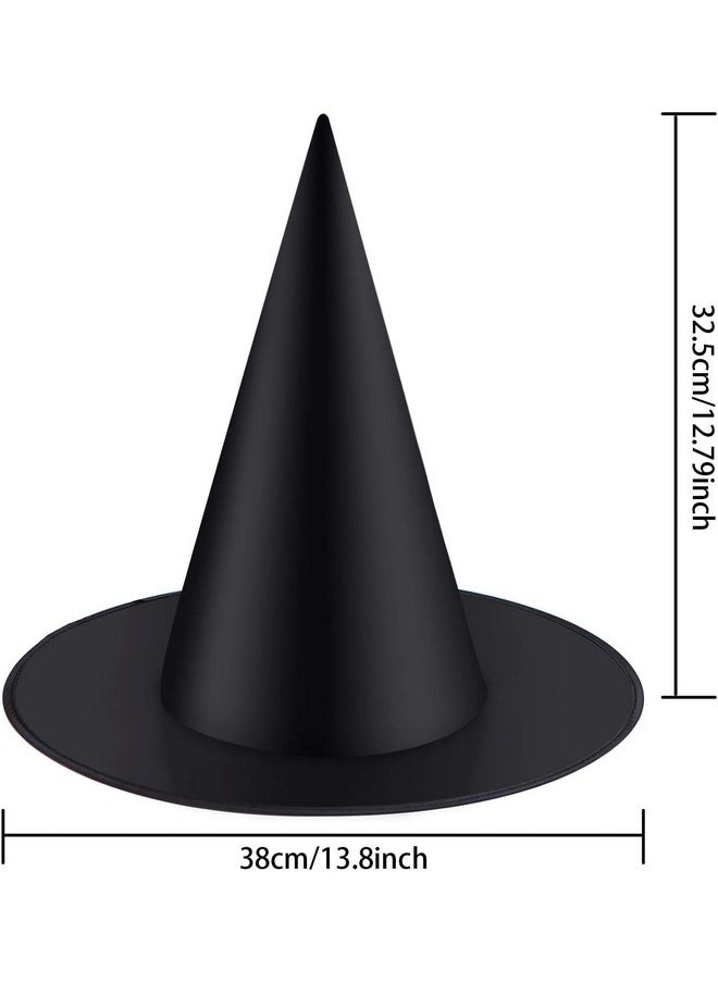 Witch Hats Decorations, Hanging Witch Hats, Halloween Witch Hats Decorations, Halloween Black Witch Hats Witch Cap Costume Accessory For Halloween Christmas Party(8Pcs)