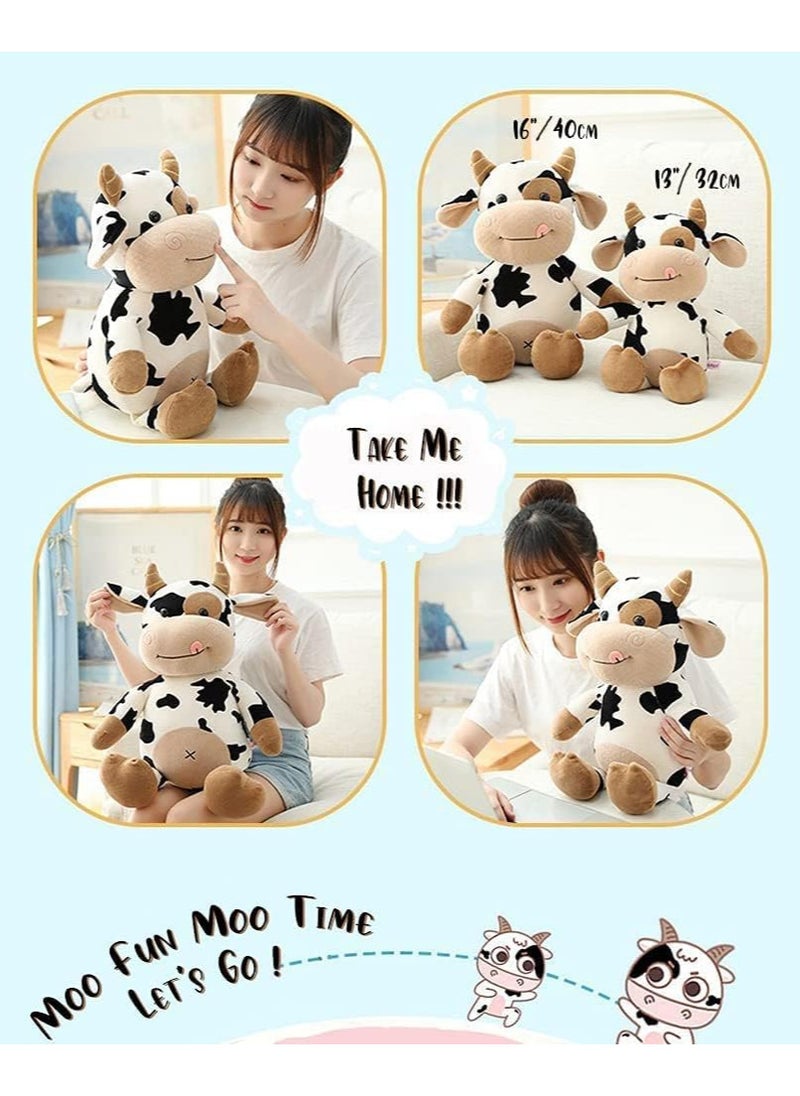 Cow plush stuffed animal toy