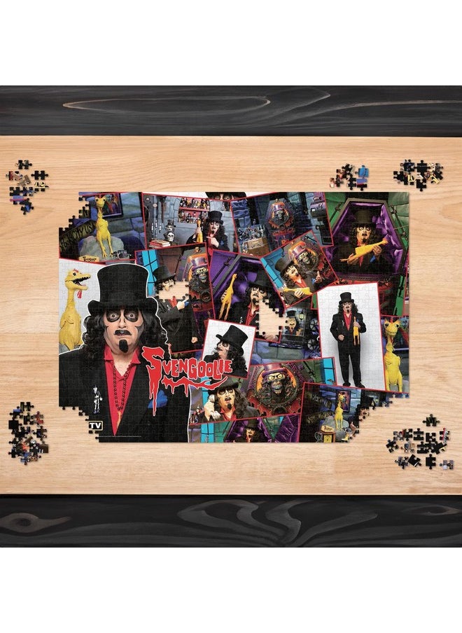 Svengoolie Collage 1000-Piece Jigsaw Puzzle | Fun Brain Teaser, Toys & Games For Adults | 19 X 27 Inches