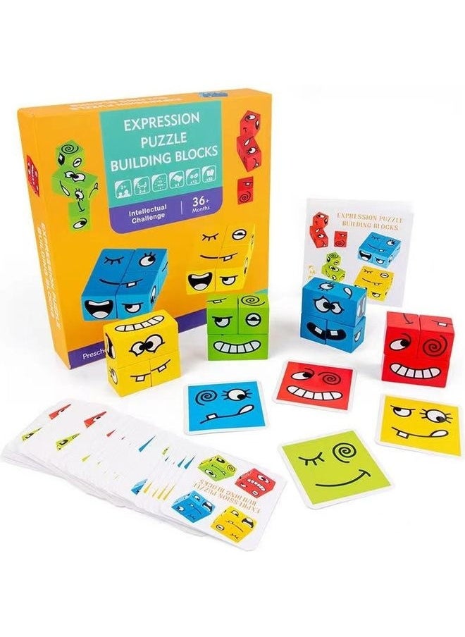 Expression Puzzle Building Blocks For Kids