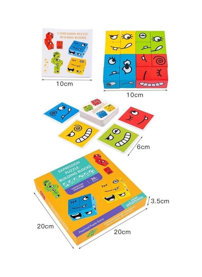 Expression Puzzle Building Blocks For Kids