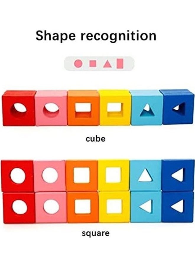 Wooden Shape Blocks Matching Set 19x15x6.5cm