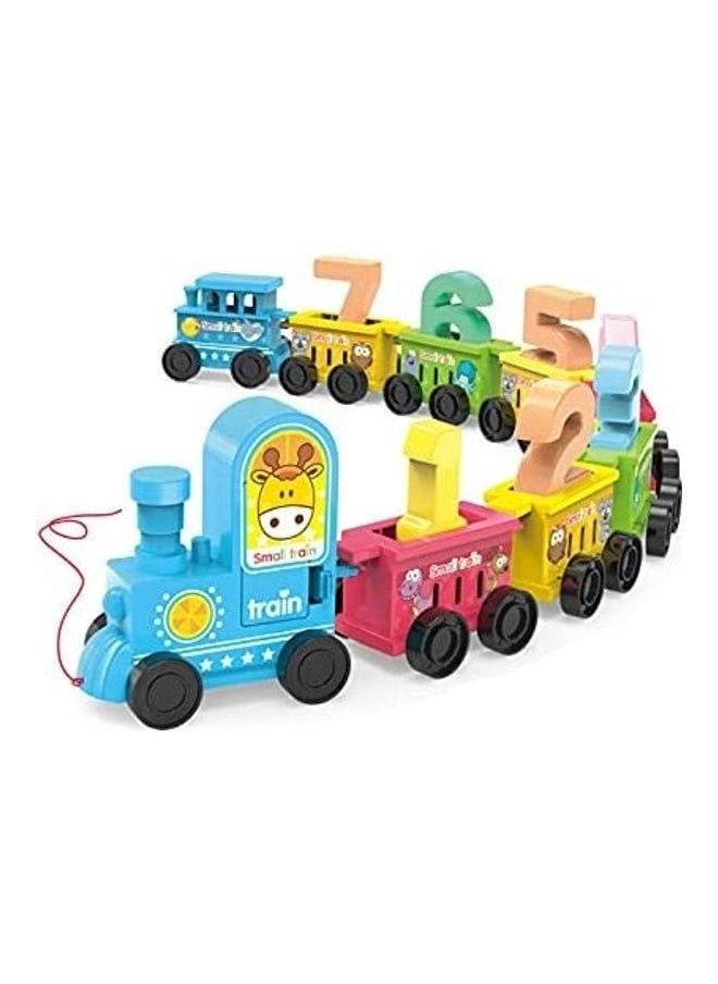 Train Blocks With Numbers And Letters 27x5.5x27cm