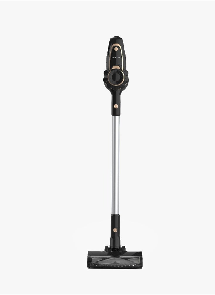 GLV-100 Cordless Vacuum Cleaner / 250W Power / 1.4L Dust Tank / 35 Mins Run Time / 20 KPA High Suction / 5 Stage Filtration / Lithium-Ion Battery / Low Noise / DC Port / ABS + PP Material - Black