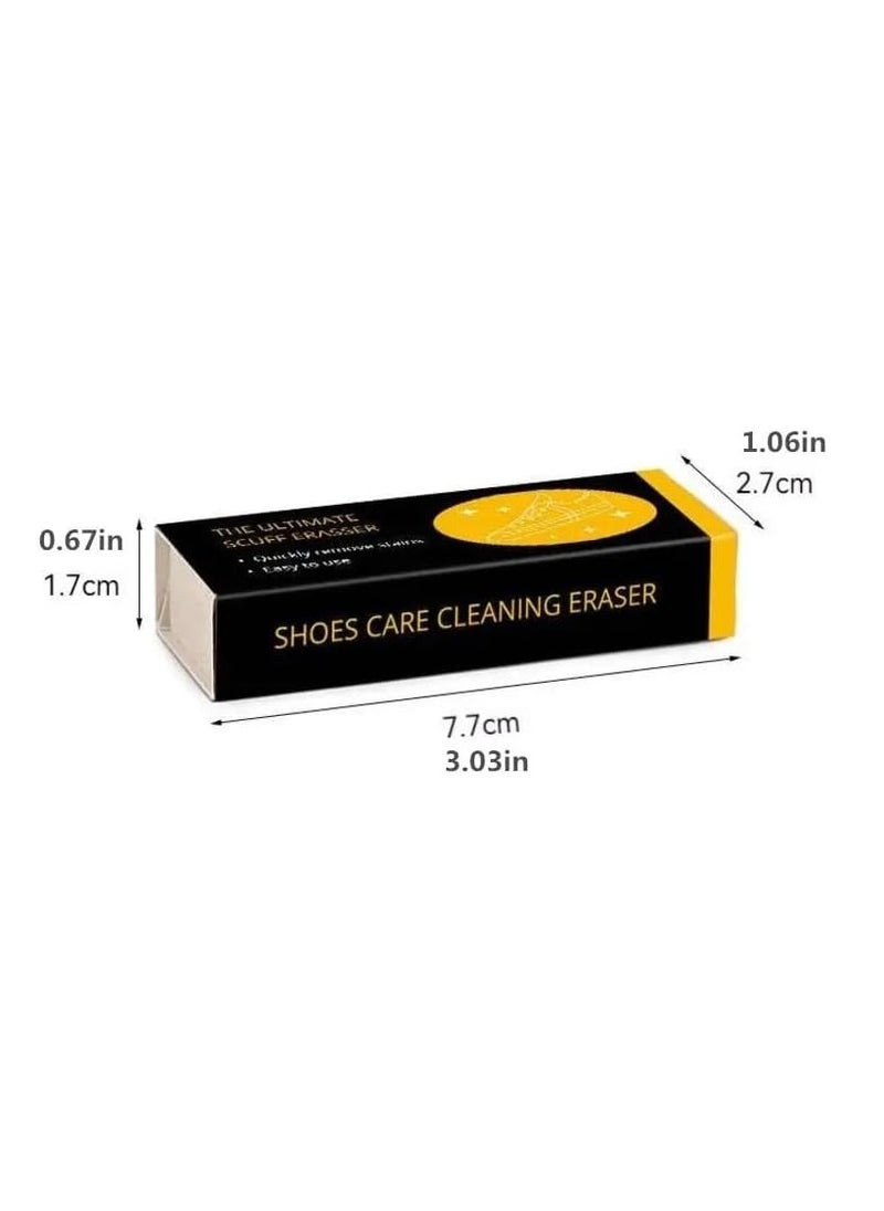 3-Pack White Shoes Cleaning Tools Suede Shoe Brush Suede Shoe Decontamination Eraser (Black)