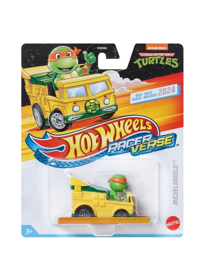 Racerverse Michelangelo In Party Wagon 1:64 Diecast Vehicle