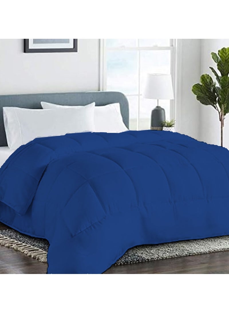 Duvet Cotton Single(150x200) Double(200x220), Color Blue