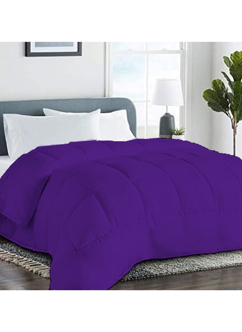 Duvet Comforter Single(150x200) Double(200x220), Color Purple