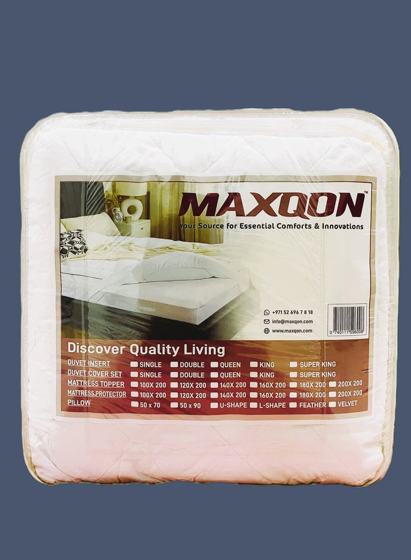 Duvet Cotton Single(150x200) Double(200x220), Color White