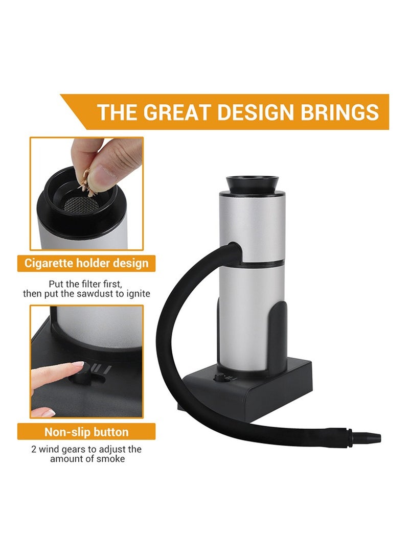 Cocktail Smooker Kit Portable Smocking Infuser Cold Smooke Generator BBQ Enhancer Wood Chip Flavor Infusion Tool Kitchen Infuser for Bar Cooking Meat BBQ Drinks