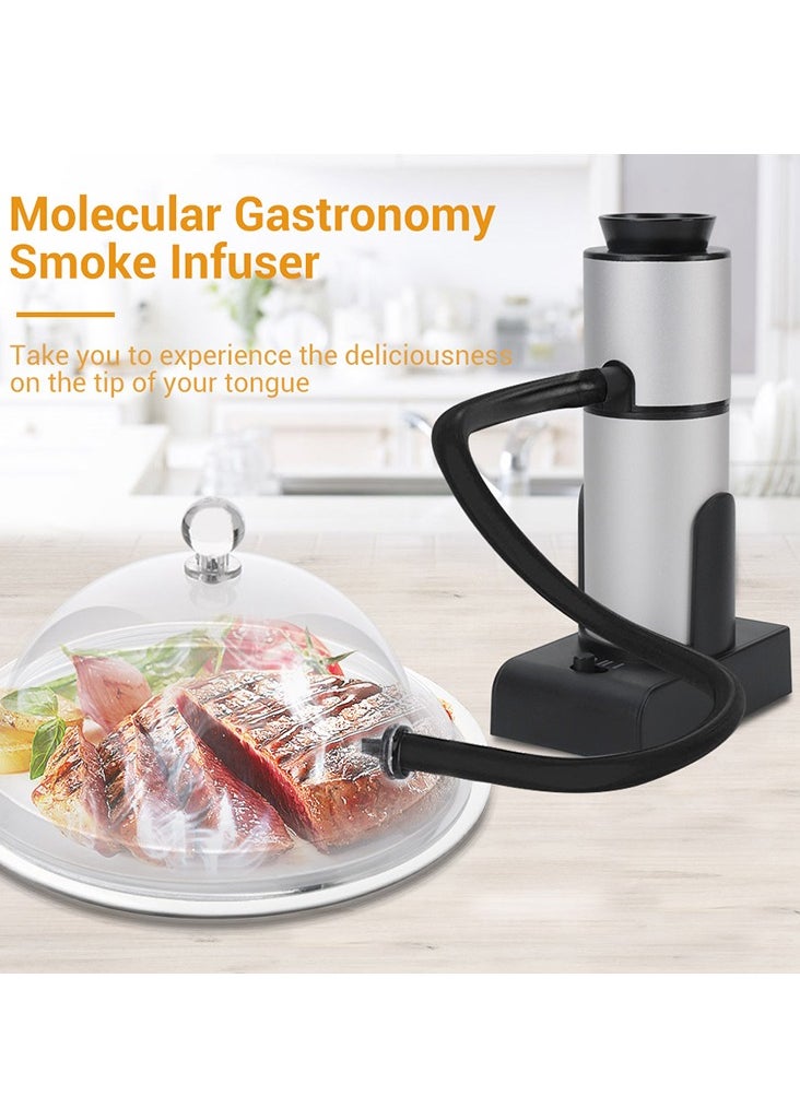 Cocktail Smooker Kit Portable Smocking Infuser Cold Smooke Generator BBQ Enhancer Wood Chip Flavor Infusion Tool Kitchen Infuser for Bar Cooking Meat BBQ Drinks