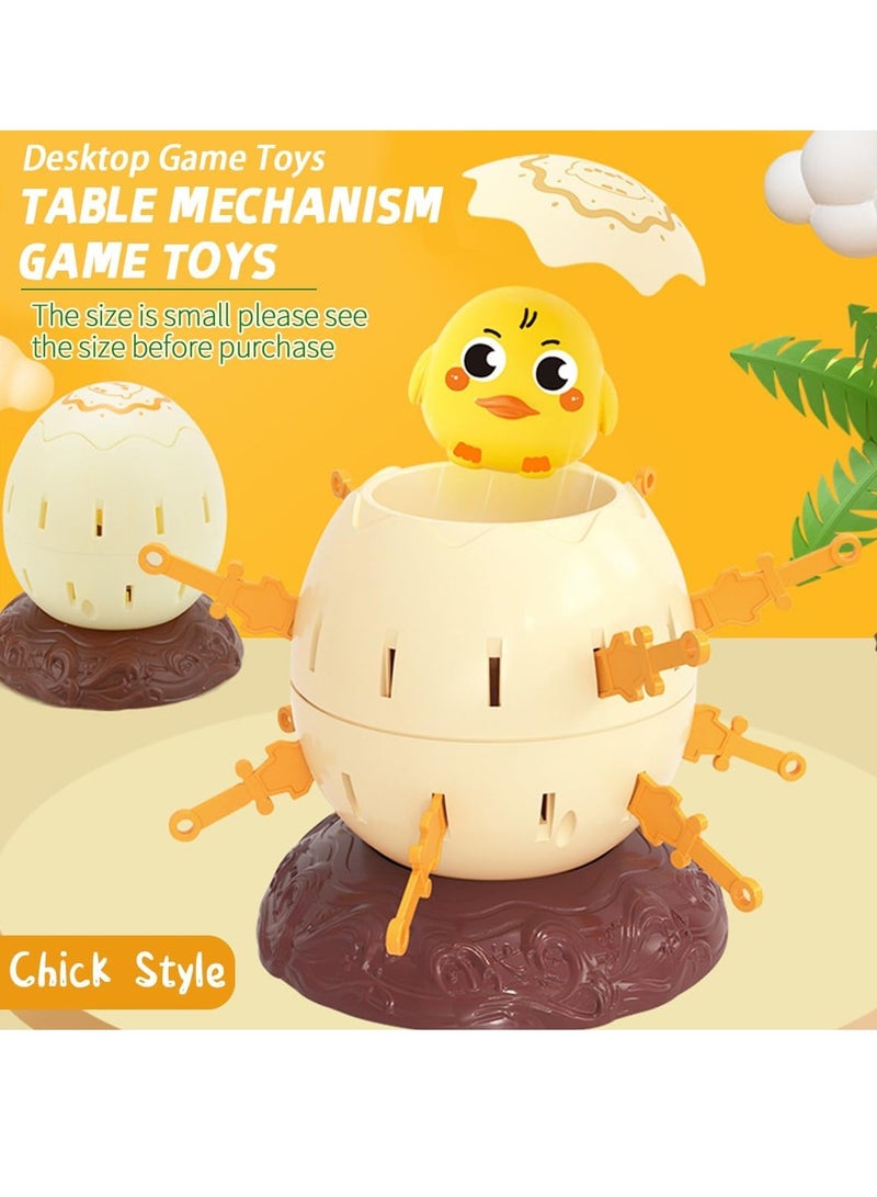 Mini Micro Pop-Up Kids Board Game, Pirate Barrel Insert, Party Tricks Parent-Child Interactive Game, Pirate Egg Table Toy, Party Activity Competition for Toddlers - Small Mini Size (Duck)