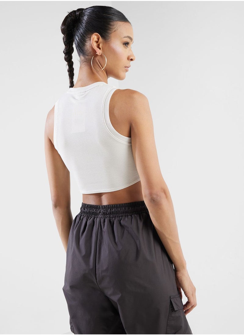 Nsw Essential Ribbed Cropped Tank