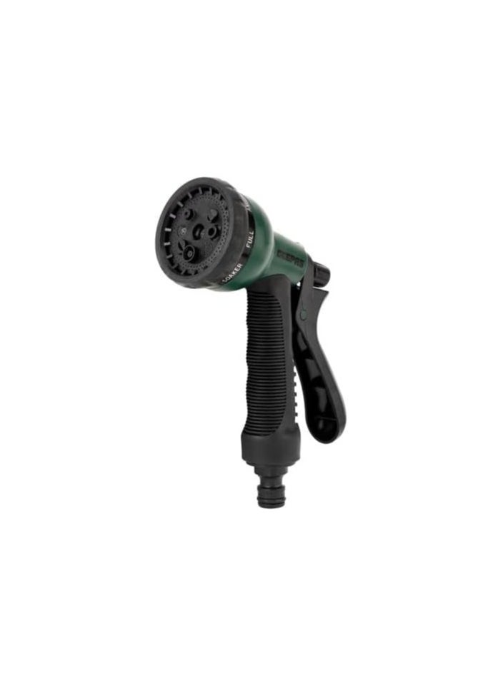 8 Pattern Spray Set- GGP61172| Spray Nozzle with 8 Different and Adjustable Spray Pattern, Premium-Quality Construction|Ideal to Connect To Hoses and Spray Water| Black, 2 Years Warranty