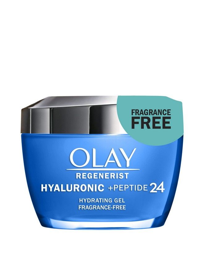 Regenerist Hyaluronic + Peptide 24 Hydrating Gel Fragrance Free Face Moisturizer 1.7 Oz.