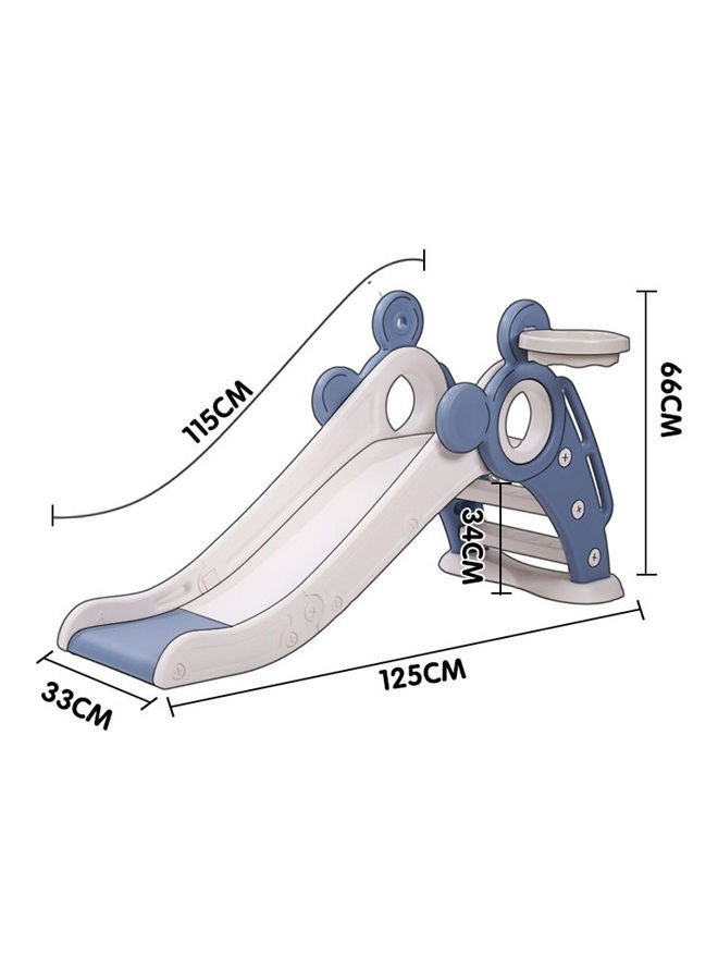 Toddler Slide With Basketball Hoop Climber Toy 125 x 66 x 33cm