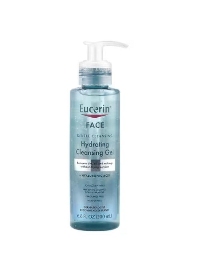 Hydrating Cleansing Gel + Hyaluronic Acid, Face, Fragrance Free, 6.8 fl oz (200 ml)