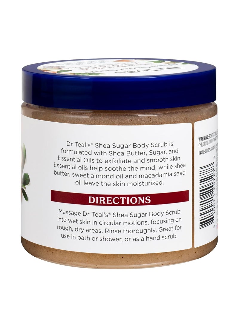 DR TEAL'S SHEA SUGAR BODY SCRUB SHEA BUTTER & ALMOND OIL 538G