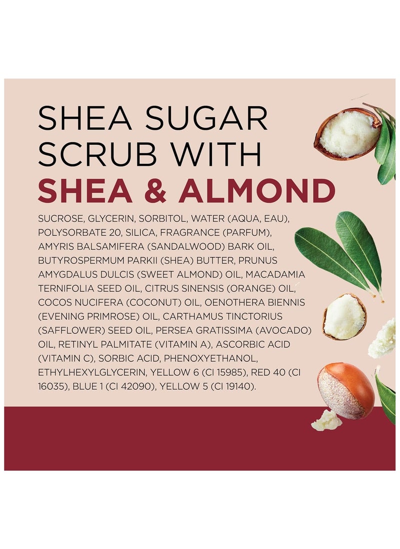 DR TEAL'S SHEA SUGAR BODY SCRUB SHEA BUTTER & ALMOND OIL 538G