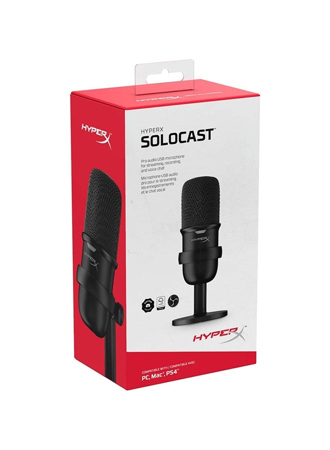 Hyperx Solocast – Usb Condenser Gaming Microphone, For Pc, Ps4, Ps5 And Mac, Tap-To-Mute Sensor, Cardioid Polar Pattern, Great For Gaming, Streaming, Podcasts, Twitch, Youtube, Discord