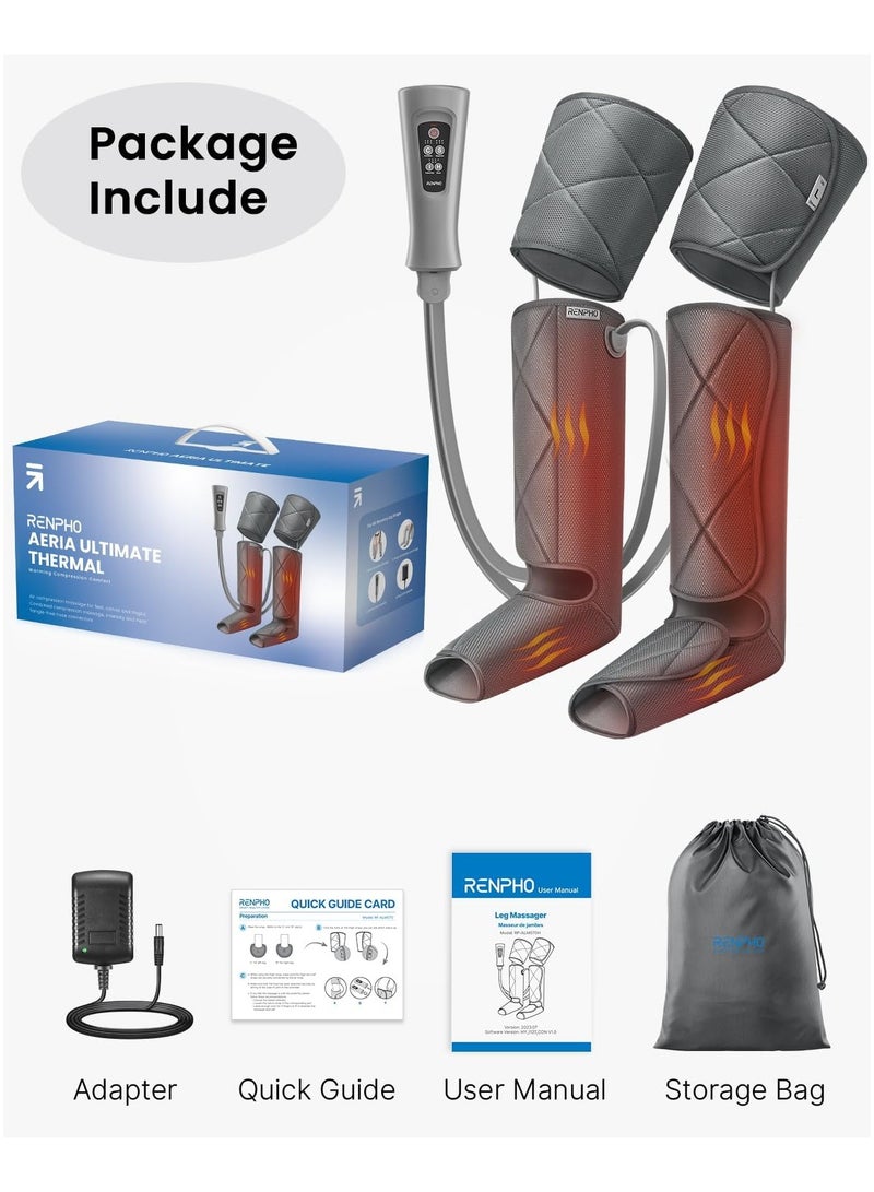 RENPHO 6 Modes Leg Massager with 2 Heat for Circulation