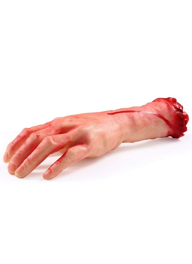 Scary Fake Bloody Hand Broken Terror Severed Hand Body Prank Party Props For Halloween Party Decoration And Haunted House Cosplay