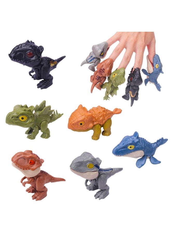 6Pcs Dinosaur Action Figures With Movable Mouths, Dino Figure Chomp Toy Gifts 3 4 5 6 7 8 Year Old Boys And Girls. Dinosaur Figure Chomp Toys Gift For Kids