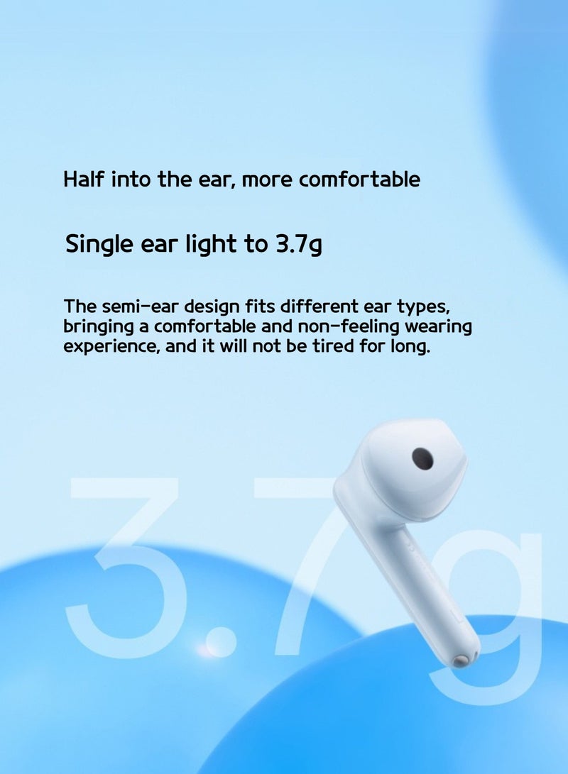 Enco Air2 New Sound Edition - True Wireless Earbuds with AI Noise Reduction, 13.4mm Drivers, and Up to 35 Hours Battery Life White