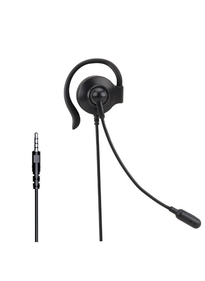 SOYTO SY227 Single-side Operator Ear Hook Headset Corded Computer Headset, Interfaces: 3.5mm