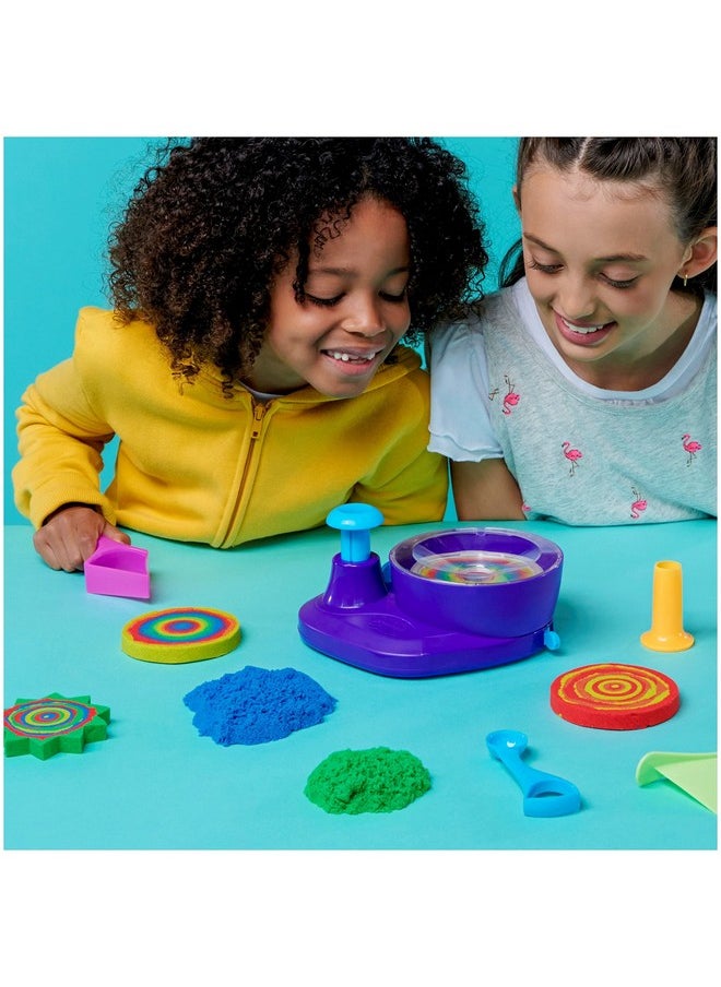 , Swirl N’ Surprise Playset With 2Lbs Of Play Sand, Including Red, Blue, Green, Yellow And 4 Tools, Sensory Toys For Kids Ages 3 And Up