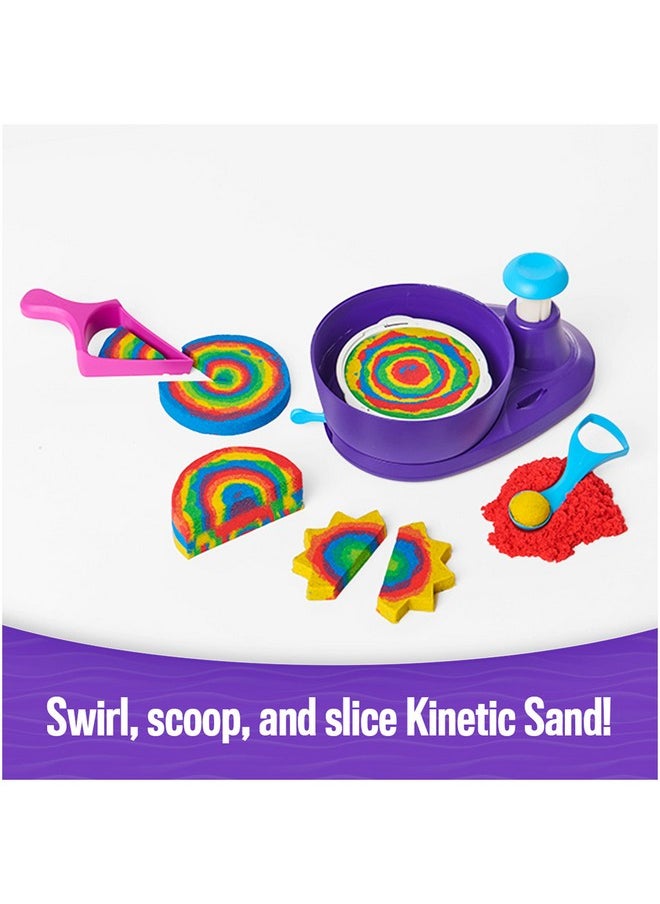 , Swirl N’ Surprise Playset With 2Lbs Of Play Sand, Including Red, Blue, Green, Yellow And 4 Tools, Sensory Toys For Kids Ages 3 And Up