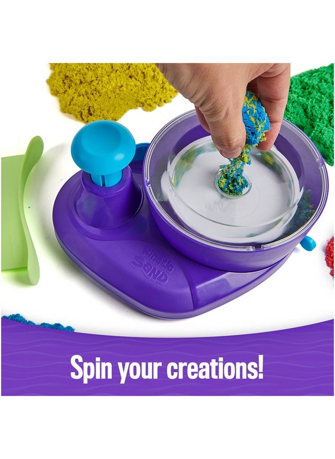 , Swirl N’ Surprise Playset With 2Lbs Of Play Sand, Including Red, Blue, Green, Yellow And 4 Tools, Sensory Toys For Kids Ages 3 And Up