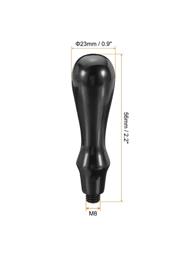Wax Seal Stamp Handle Only, Wooden Handle Replacement Sealing Stamp Handles For Wedding Invitation Card Letter Envelope Style 16, Black