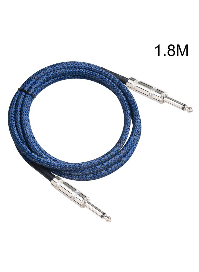 TC048BL 6.35mm Plug Male to Male Electric Guitar Mono Audio Cable, Length:1.8m