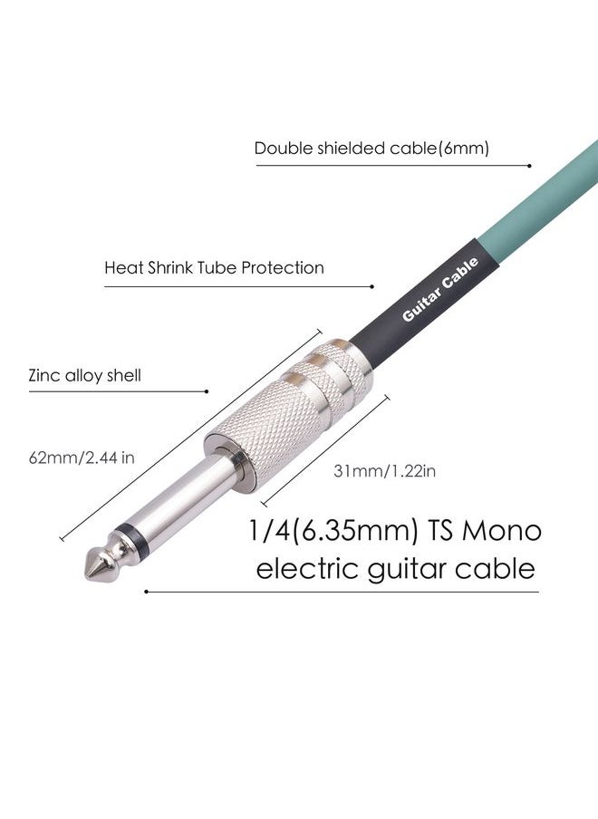 3045GR Mono 6.35mm Plug Male to Male Electric Guitar Audio Cable, Length:1.8m