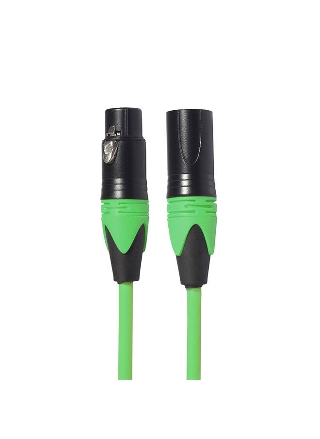 XRL Male to Female Microphone Mixer Audio Cable, Length: 1m (Green)