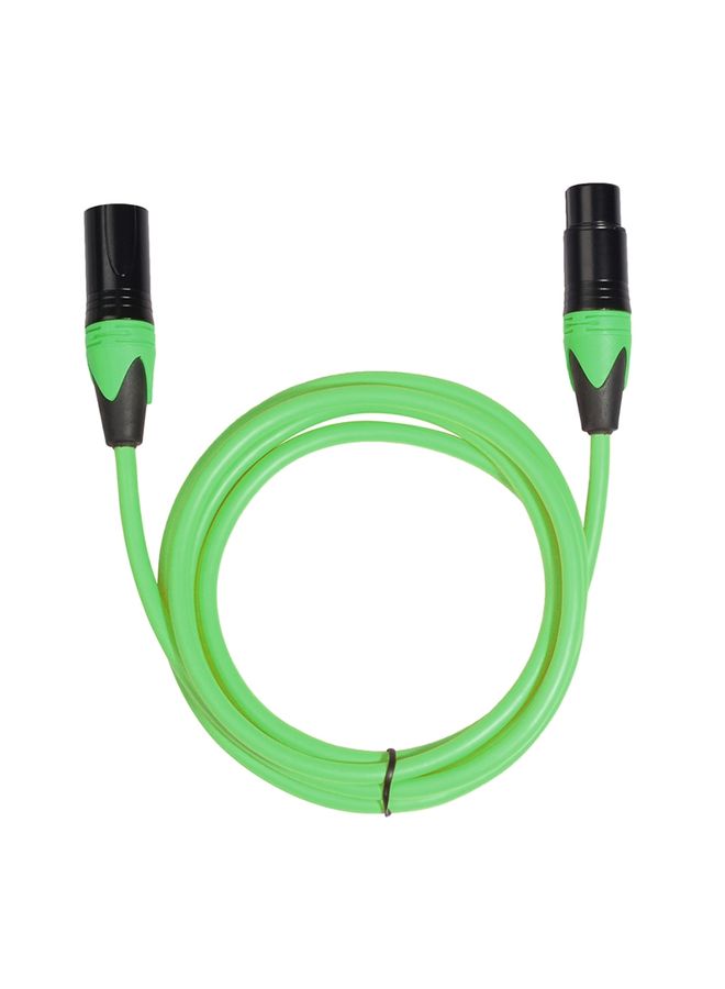 XRL Male to Female Microphone Mixer Audio Cable, Length: 1m (Green)